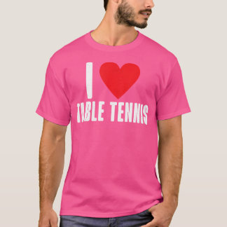 T-shirt J'aime le tennis de table