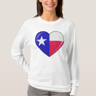 T-shirt J'aime le Texas - coeur de Texan patriote