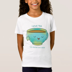 T-Shirt J'aime le thé, à la fois les herbes et les plaisan