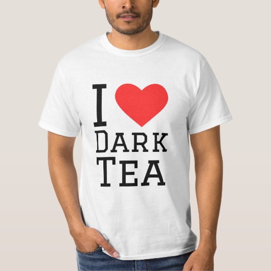 T-shirt J'aime le thé foncé (Devant)