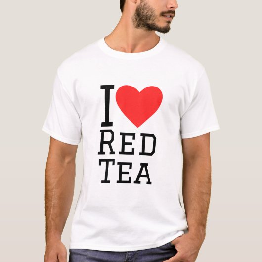 T-shirt J'aime le thé rouge (Devant)