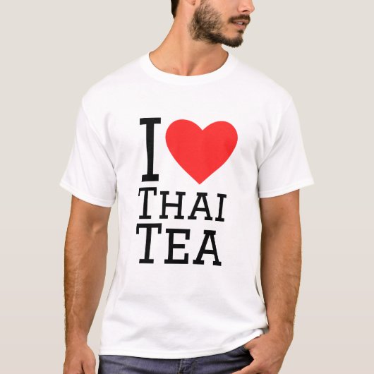 T-shirt J'aime le thé thaï (Devant)