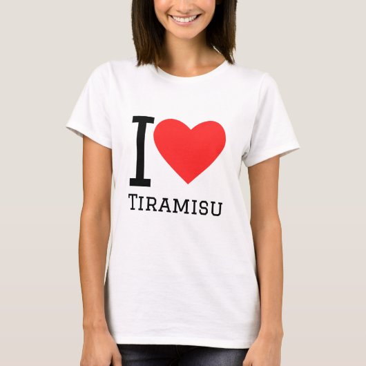 T-shirt J'aime le tiramisu (Devant)