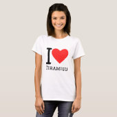 T-shirt J'aime le tiramisu (Devant entier)