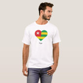 T-shirt J'aime le Togo (Devant entier)
