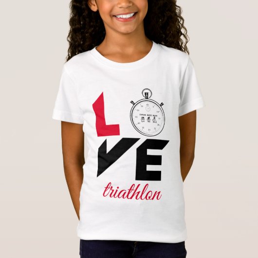 T-Shirt J'aime le triathlon (Devant)