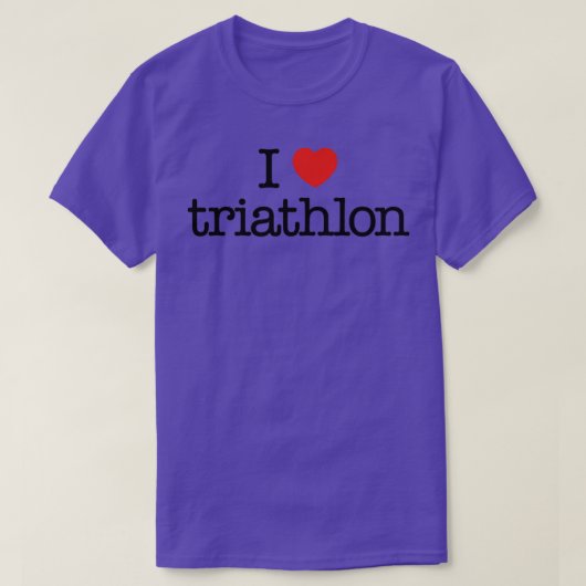 T-shirt J'aime le triathlon 6 (Design devant)