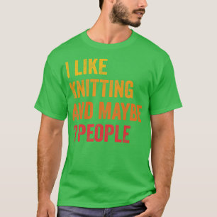 T-shirt J'Aime Le Tricot Peut-Être 3 Personnes 1