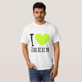 T-shirt J'aime le vert (Devant entier)