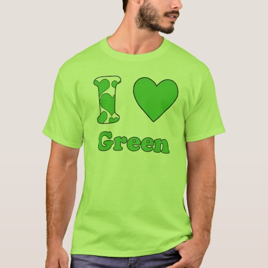 T-shirt J'aime le vert (Devant)