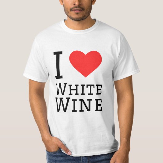 T-shirt J'aime le vin blanc (Devant)