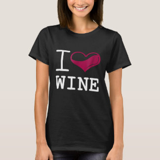 T-shirt J'Aime Le Vin Drôle Boisson Tee Alcool Liquor Drun