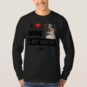 T-shirt J'Aime Le Vin Et Mon Aussie Maman Papa Australien