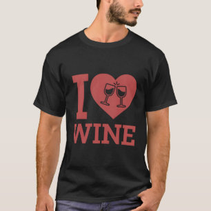 T-shirt J'Aime Le Vin I Il Vine La Dégustation De Vins Ent