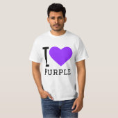T-shirt J'aime le violet (Devant entier)