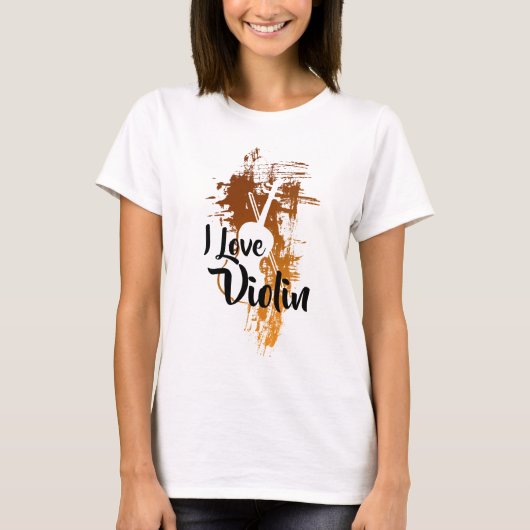T-shirt J'aime le violon (Devant)