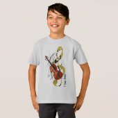 T-shirt J'aime le violon (Devant entier)