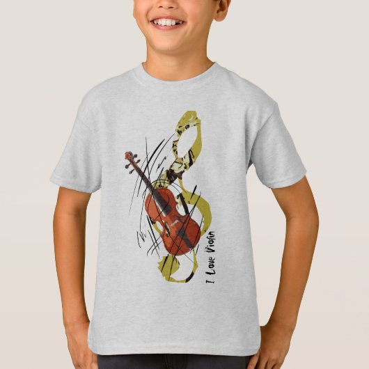 T-shirt J'aime le violon (Devant)