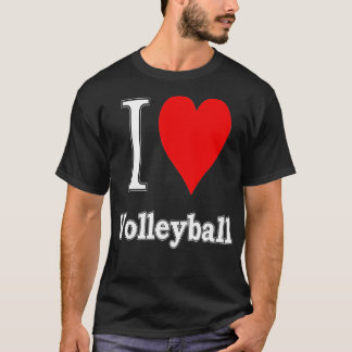 T-shirt J'aime le volleyball J'aime le sport Marathon voll