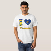 T-shirt J'aime le Wisconsin (Devant entier)
