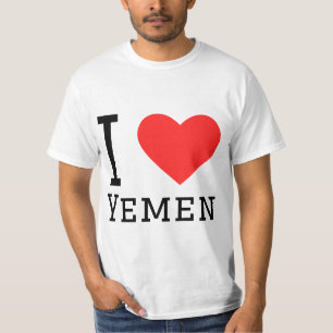 T-shirt J'aime le Yémen