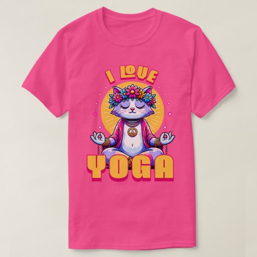 T-shirt J'aime le yoga (Design devant)