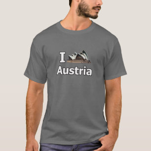 T-shirt J'aime l'échouer de touristes de l'Autriche