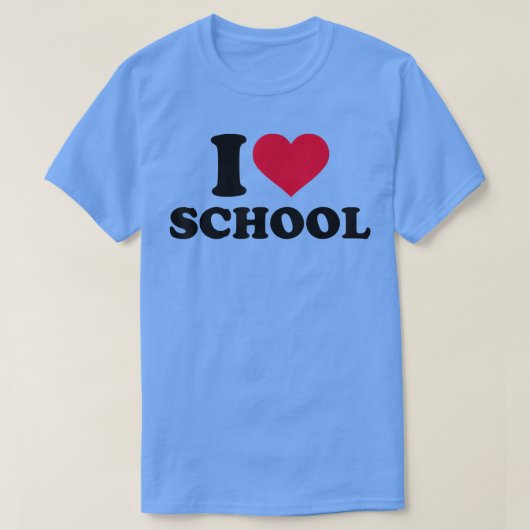 T-shirt J'aime l'école (Design devant)