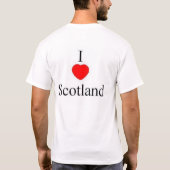 T-shirt J'aime l'Ecosse (Dos)