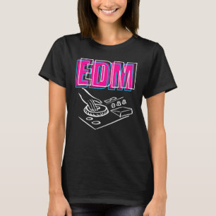 T-shirt J'Aime L'Edm Pour Les Fêtes Et Les Festivals Vinta