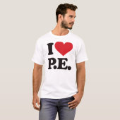 T-shirt J'aime l'éducation physique ! (Devant entier)