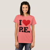 T-shirt J'Aime L'Éducation Physique ! (Devant entier)
