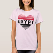 T-shirt J'aime l'Egypte, le coeur égyptien (Devant)