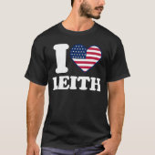 T-shirt J'aime Leith I heart Leith (Devant)