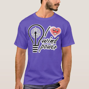 T-shirt J'aime l'énergie éolienne renouvelable 6