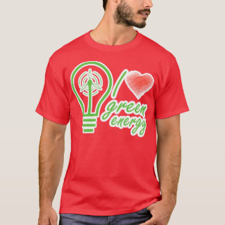 T-shirt J'aime l'énergie verte renouvelable 3
