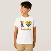 T-shirt J'aime l'Equateur (Devant entier)