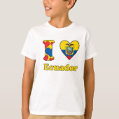 T-shirt J'aime l'Equateur (Devant)