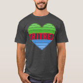 T-shirt J'aime l'Erythrée, coeur érythréen (Devant)