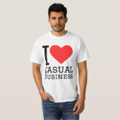 T-shirt J'aime les affaires décontractées (Devant entier)