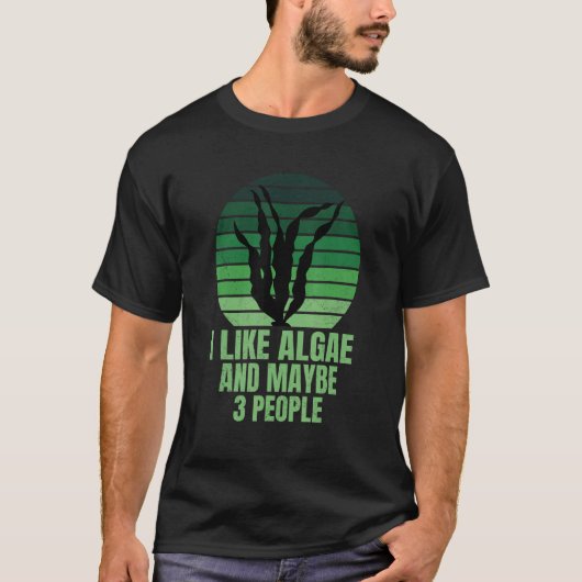 T-shirt J'Aime Les Algues Et Peut-Être 3 Personnes Phycolo (Devant)