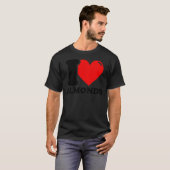 T-shirt J'aime les amandes (Devant entier)
