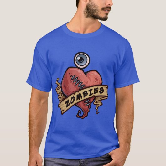 T-shirt J'aime les amis des zombies (Devant)
