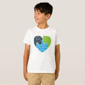 T-shirt j'aime les animaux (Devant entier)