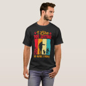 T-shirt J'Aime Les Animaux Assis Et Peut-Être Trois Person (Devant entier)