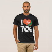 T-shirt J'aime les années 70 (Devant entier)