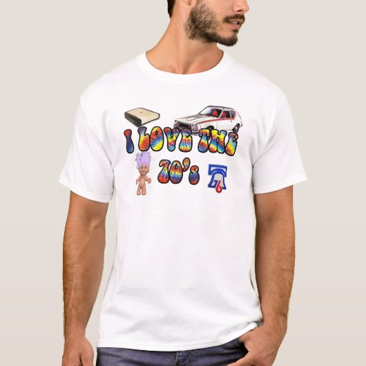 T-shirt J'aime les années 70 2 (Devant)