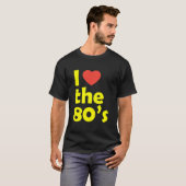 T-shirt J'aime les années 80 (Devant entier)