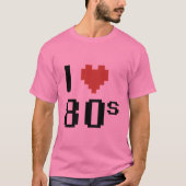 T-shirt J'aime les années 80 (Devant)