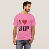 T-shirt J'aime les années 80 (Devant entier)